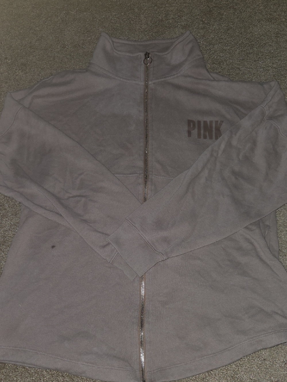 PINK Victoria's Secret Dusty Mauve Half-Zip Pullover